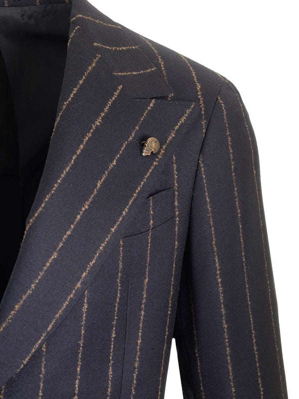 Pinstripe Wool Suit