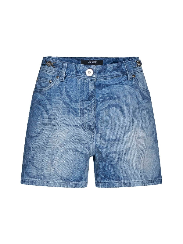 BAROCCO Printing Denim Shorts