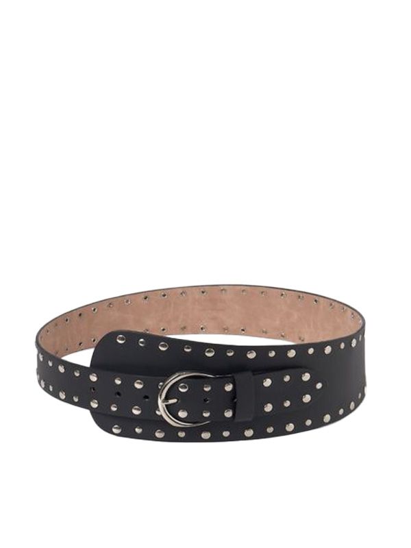 Cintura Casilda Stud Leather Belt