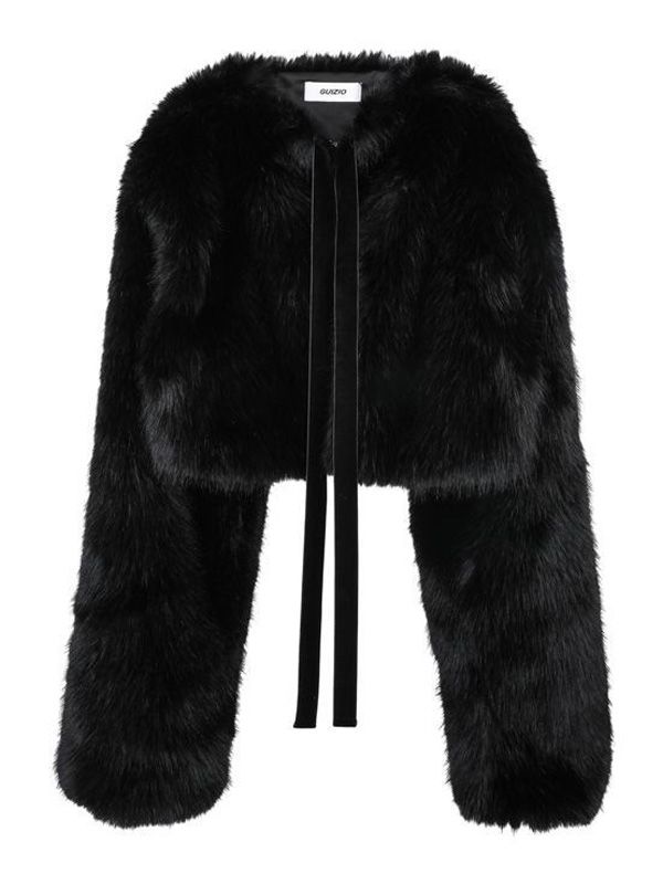 Alyana Drawstring Faux Fur Jacket