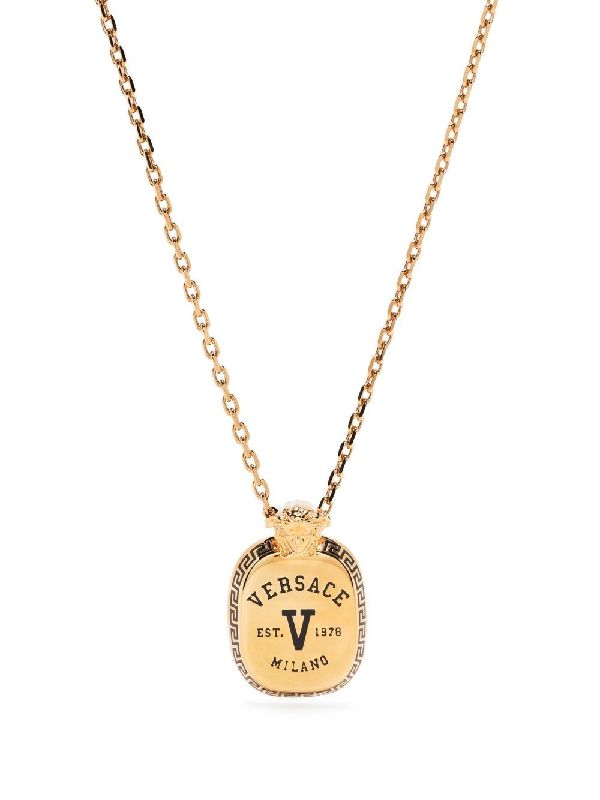 Logo Charm Chain Necklace