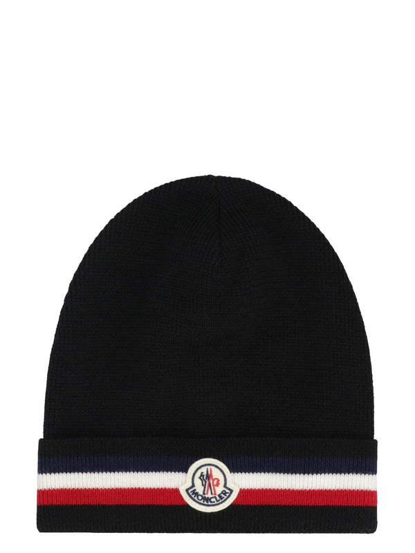 Tricolor Logo Patch Wool Beanie