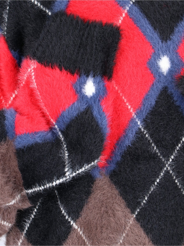 Argyle Logo Glove Detail Knit - Jente