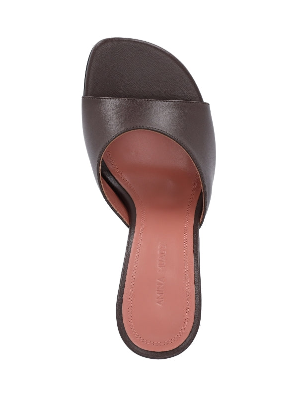 Brigitte Leather Sandal Heels