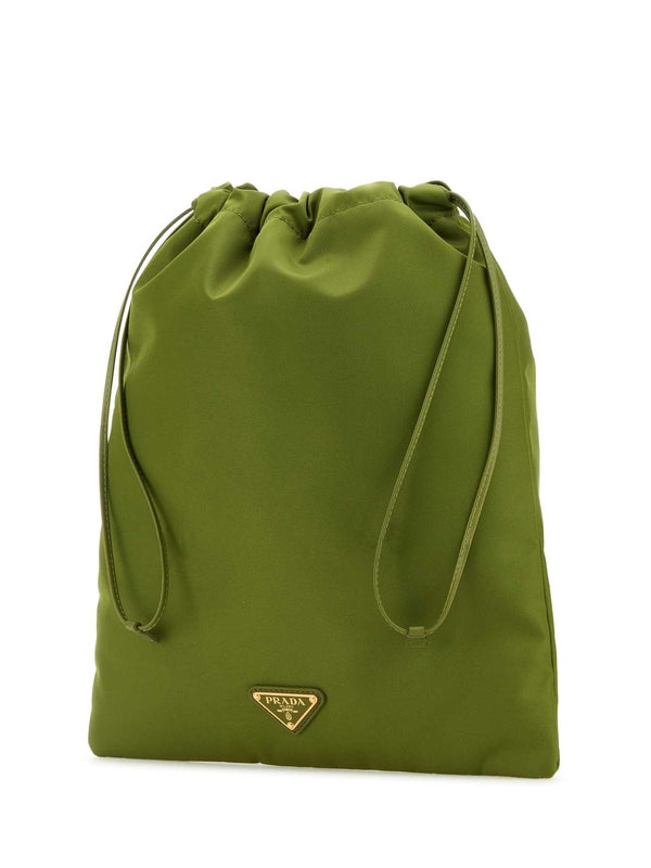 Triangle Logo Nylon Pouch