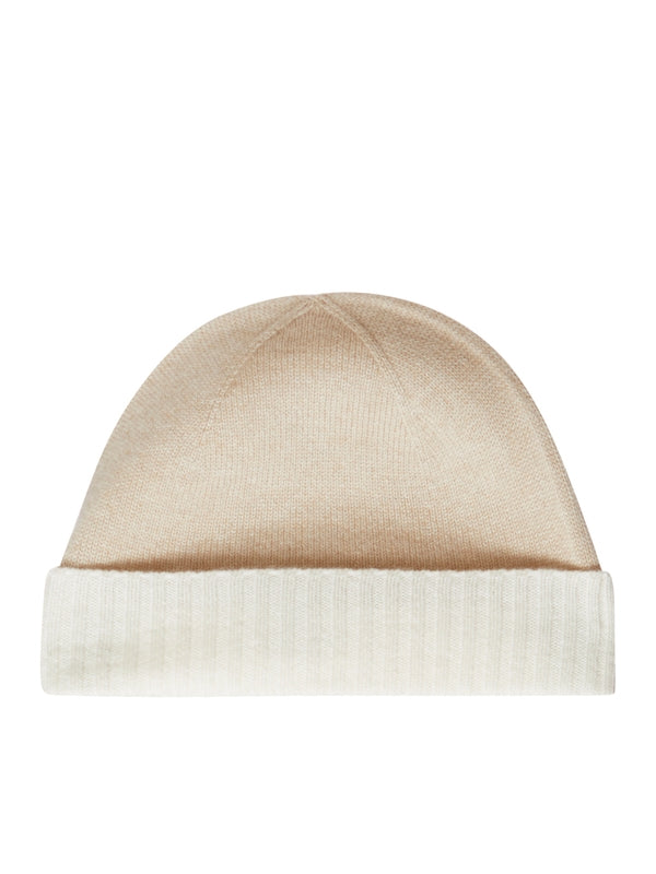 Cashmere Logo Turn-Up Beanie