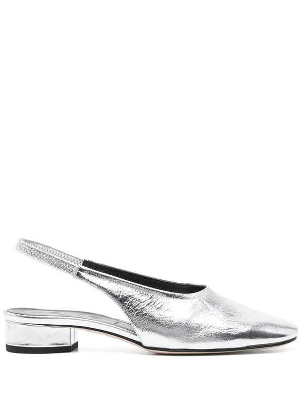 Ady Silver Slingback Heels