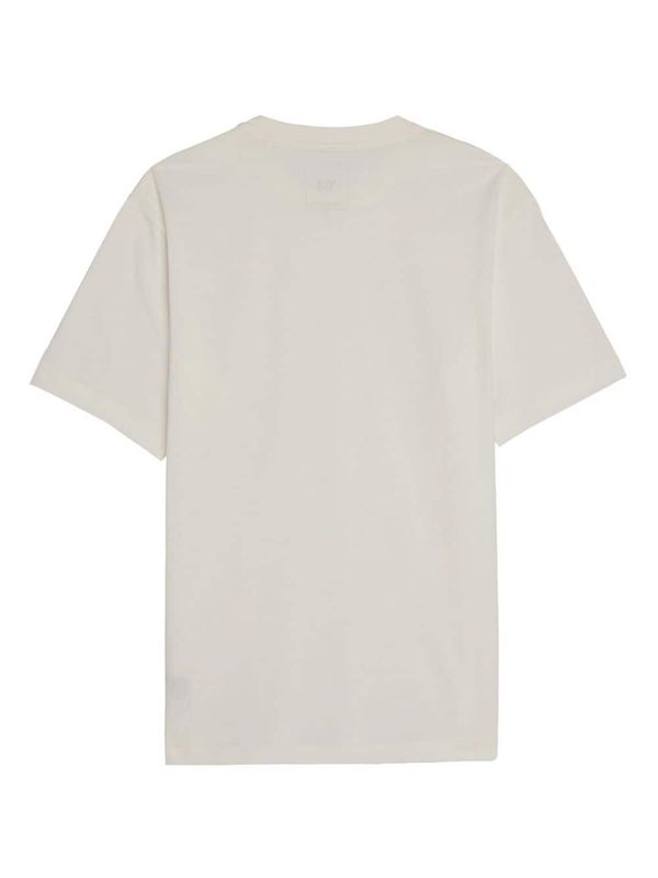 White Cotton Short Sleeve
  T-Shirt