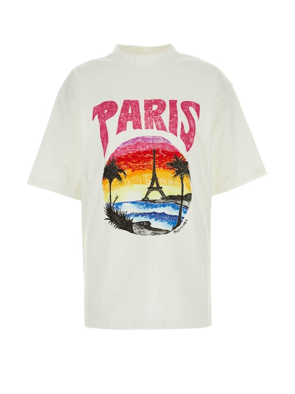 Tropical Logo Cotton T Shirt