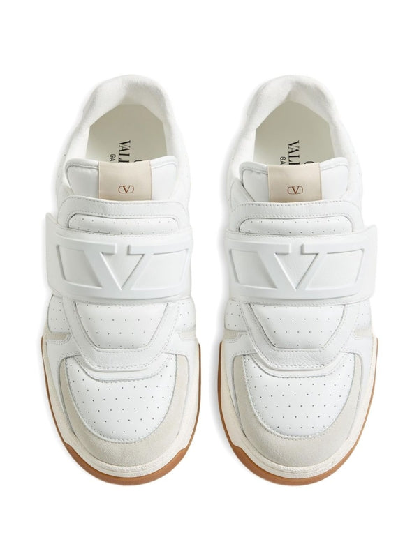 Valentino White Silver Sneakers