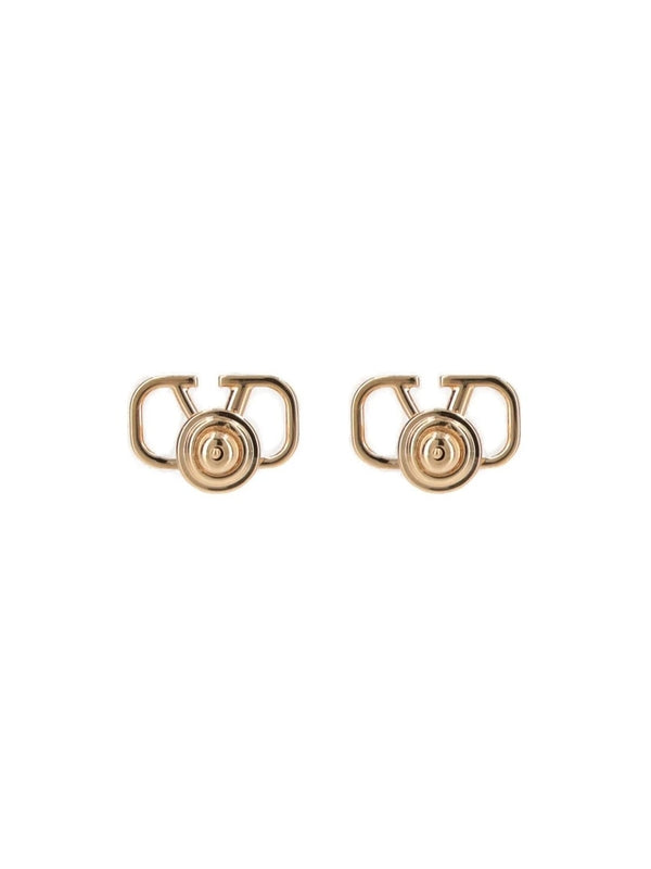 V Logo Earrings