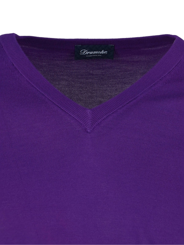 V-neck Cotton Knit