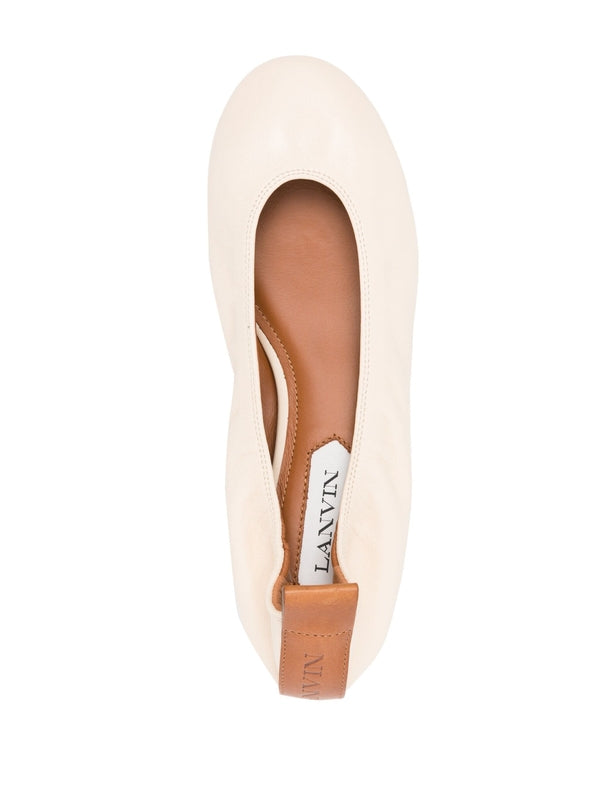 Ballerina Leather Flat Shoes