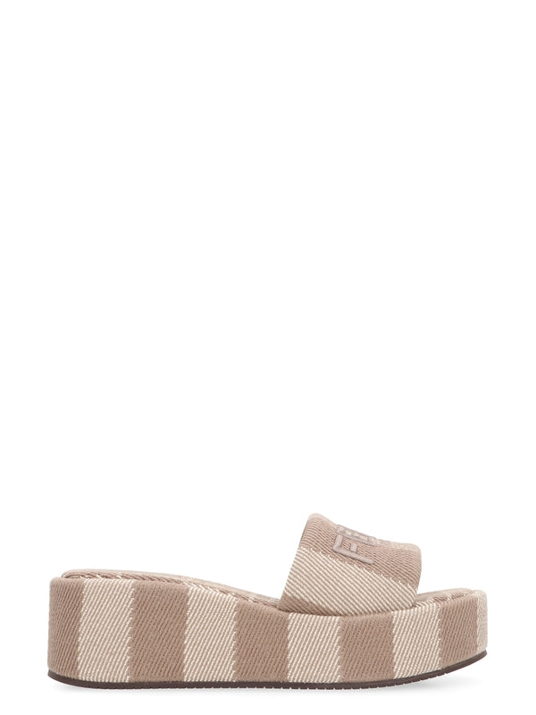 Sunshine Logo Wedge Sandals