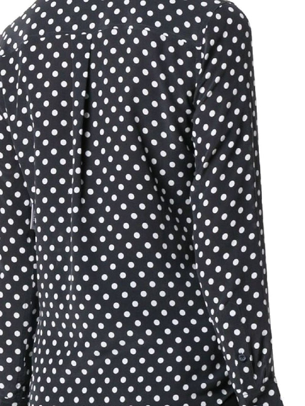 Polka Dot Silk Shirt