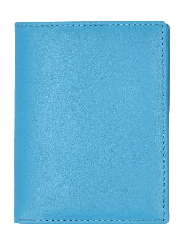 Blue Calfskin Card Wallet