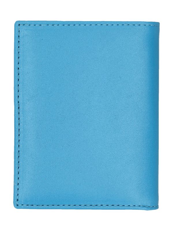 Blue Calfskin Card Wallet