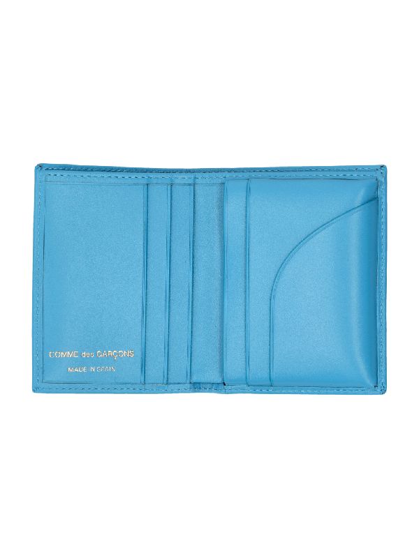 Blue Calfskin Card Wallet