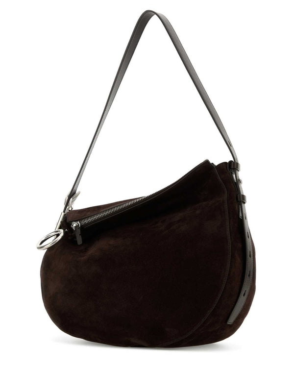 Asymmetric Suede Shoulder Bag