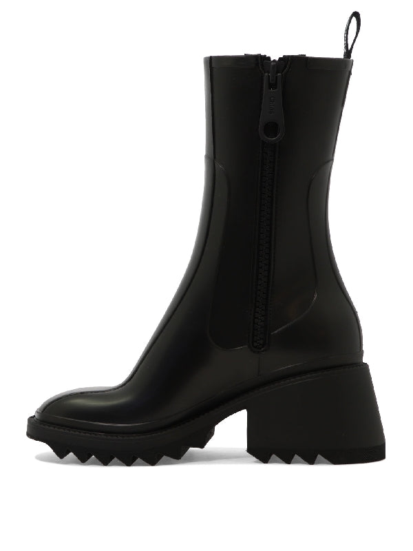 Betty Logo Rubber Rain Boots