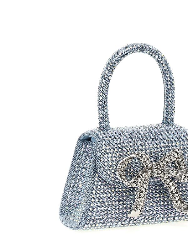 Rhinestone Denim Micro Tote Bag - Jente