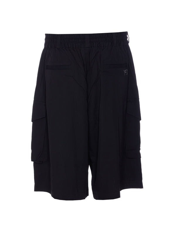 Drawstring Viscose Shorts