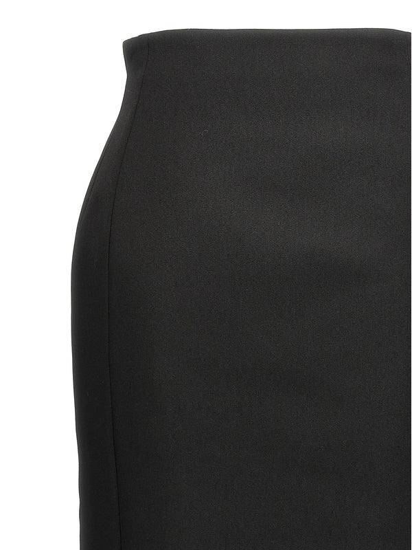 Rhw Back Slit
  Midi Skirt