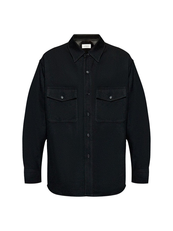 Chest Pocket Wool Shirt