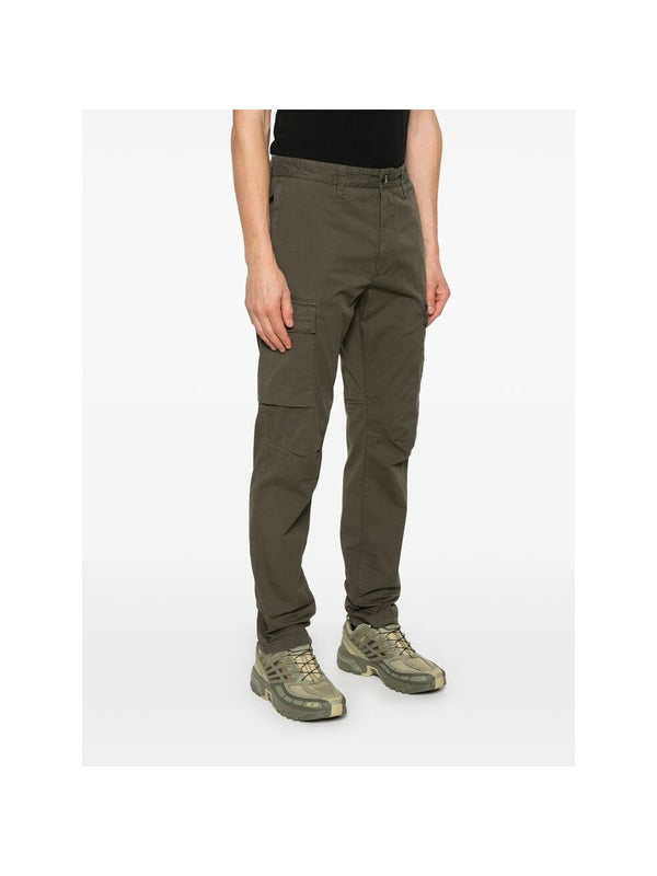 Appliqué Patch Cotton Cargo
  Pants