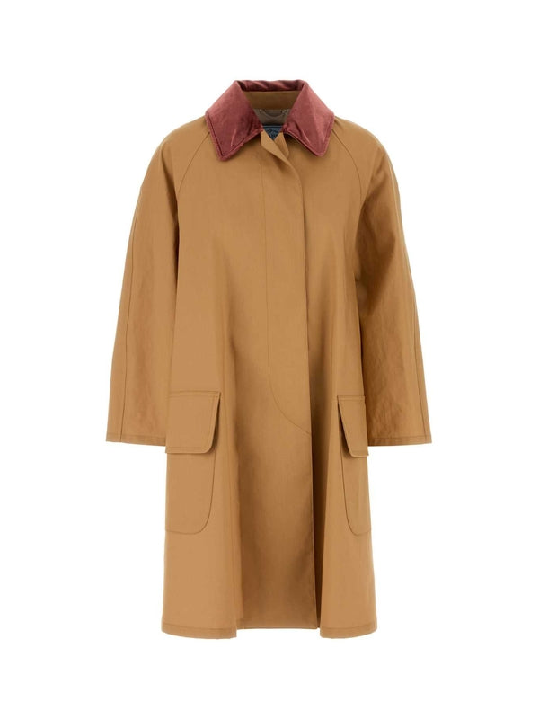 Velvet Collar Cotton Coat