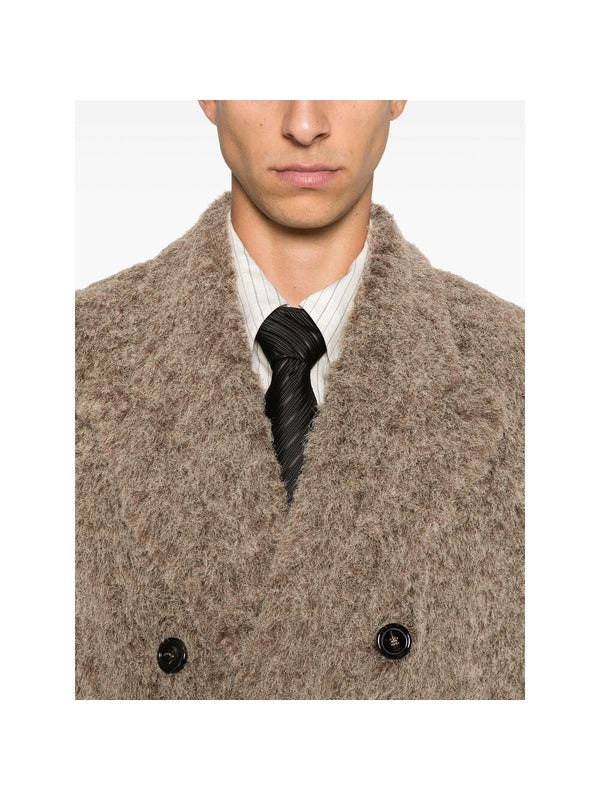 Larry Fluffy Double Wool Coat