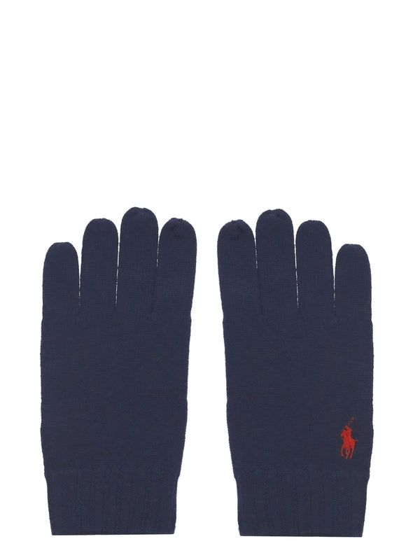 Polo Ralph Lauren Navy Wool Gloves