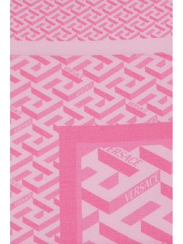 Logo Greca Pattern Modal Scarf