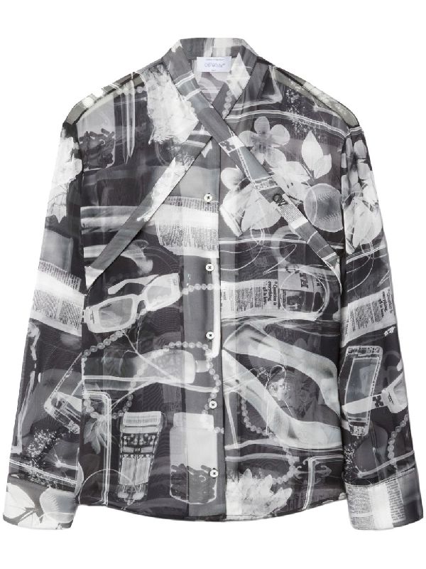 X-ray Printing Silk Shirt