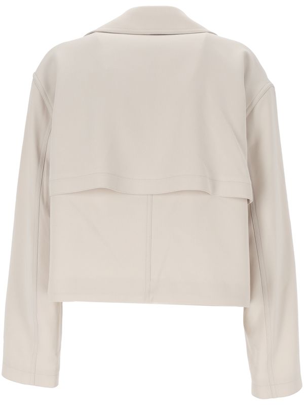 Double-Breasted Crop Jacket