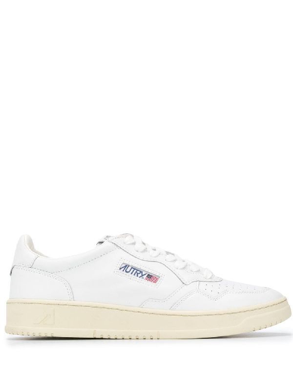 All White Medalist Sneakers