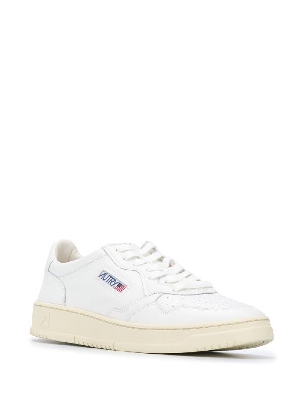 All White Medalist Sneakers