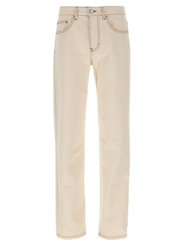 Ami Beige Denim Pants
