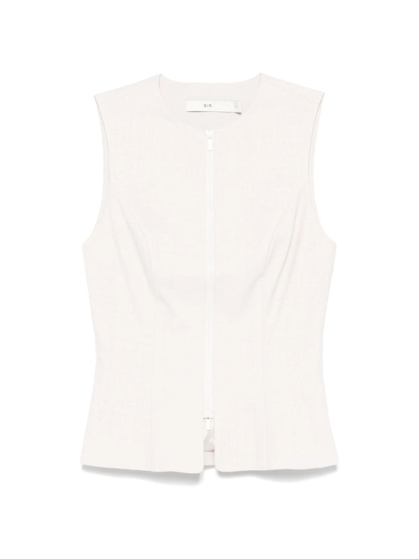 Sir. White Sleeveless