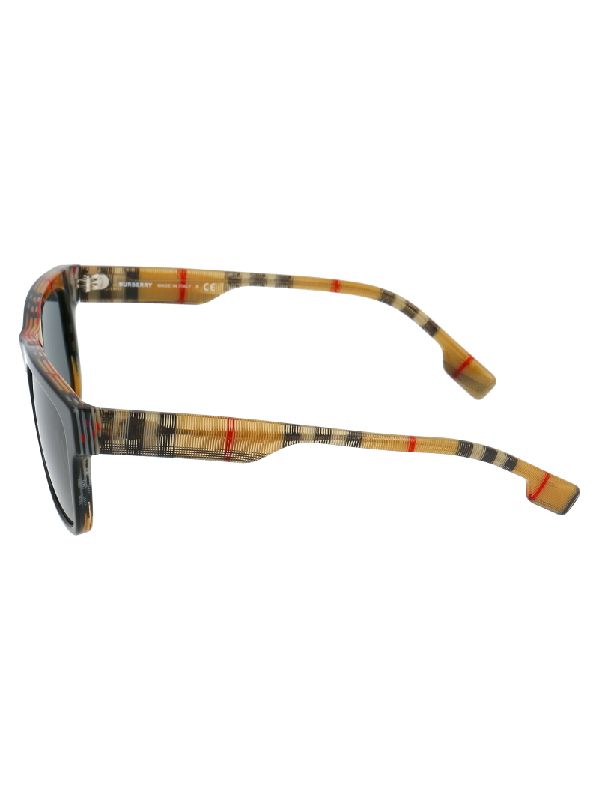 Vintage Check Temple Square Sunglasses