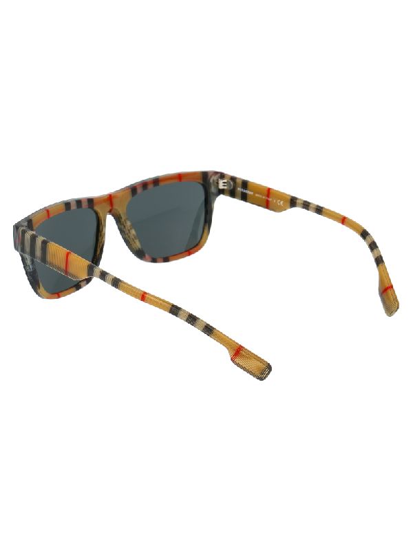 Vintage Check Temple Square Sunglasses