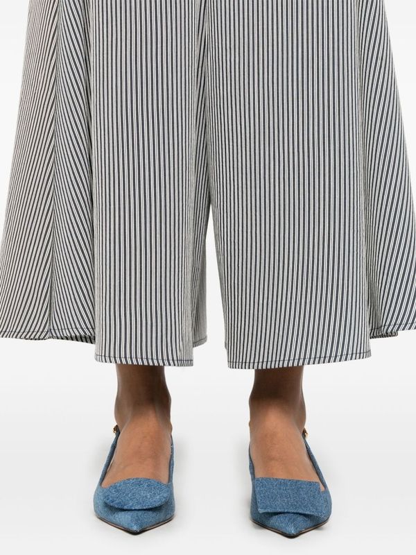 Pinstripe
  Flare Crop Pants