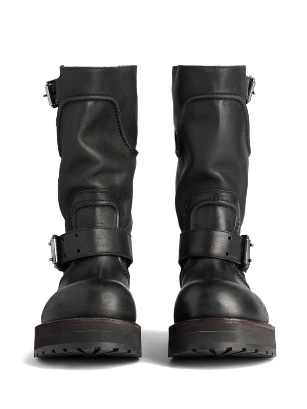 Venom Leather Mid Boots