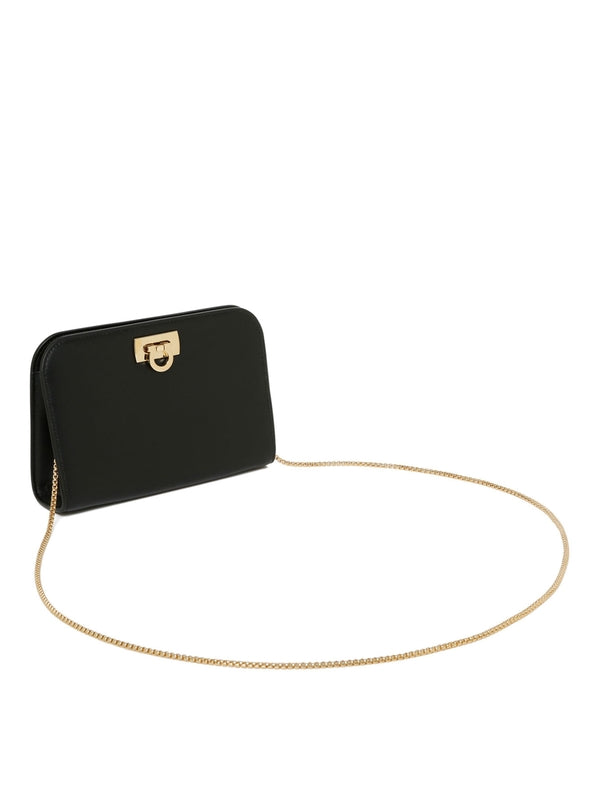 DIANA Leather Mini Clutch Bag