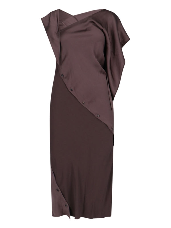 Asymmetrical Button Dress - Jente