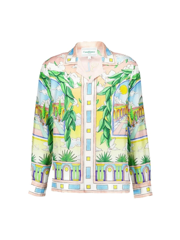 All-Over Print Silk Shirt