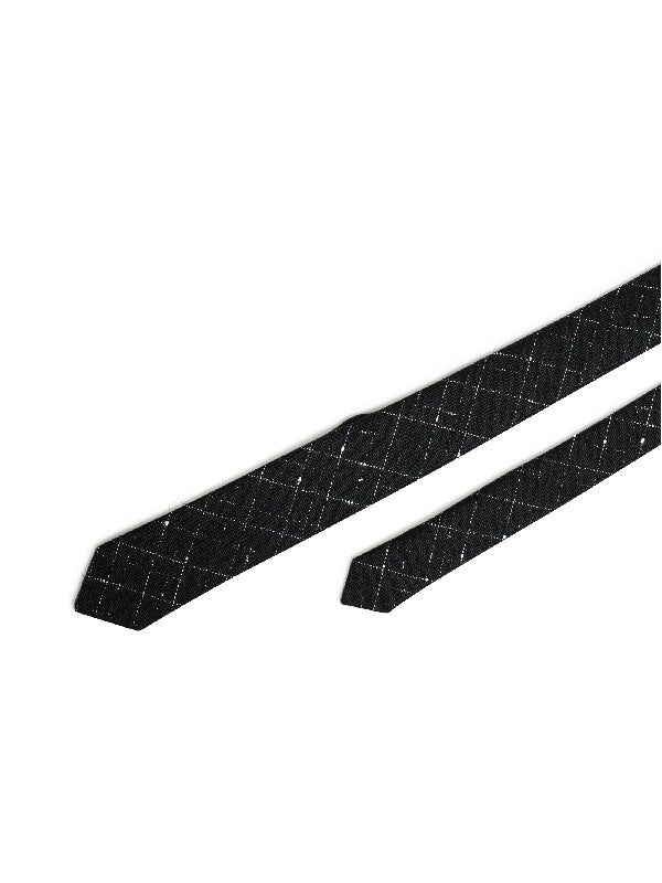 Check Pattern Wool Blend Neck
  Tie