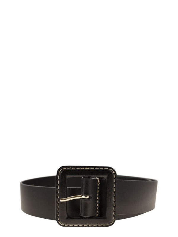 Gerard Stitch Buckle Leather Belt