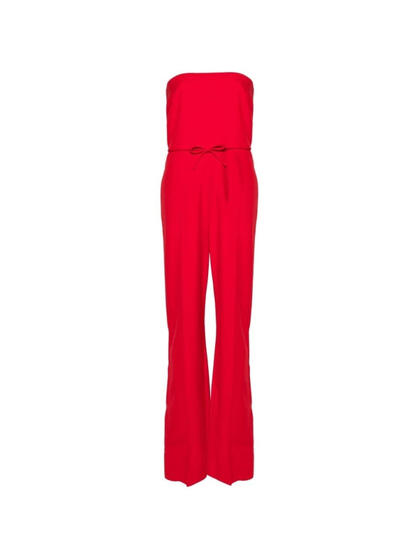 VALENTINO - Bow Detail Strapless Jumpsuit - Jente