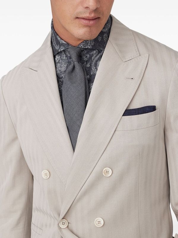 Brunello Cucinelli Grey Neck Ties